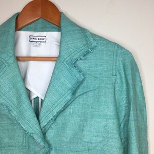 Chris Benz Sz 2 Silk Teal Blazer